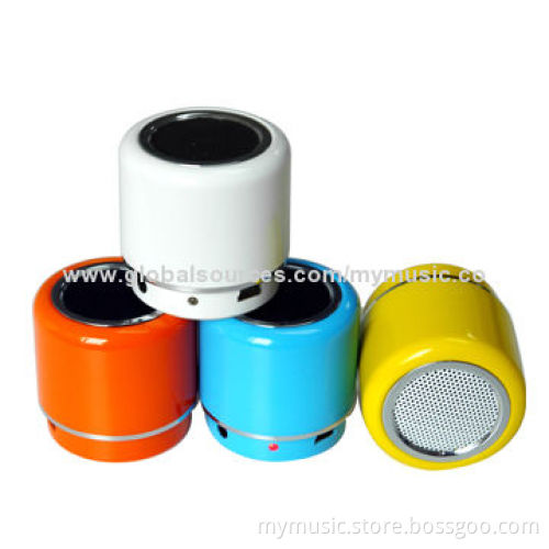 Simple and Fashionable Portable Mini Bluetooth Speaker with 400mAh Li-ion Battery, ABS Case